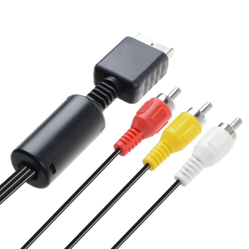 TENINYU Audio Video RCA Cable - Game Console Composite Accessories Connection AV Cable for PS1 PS2 PS3, 6FT - Image 2